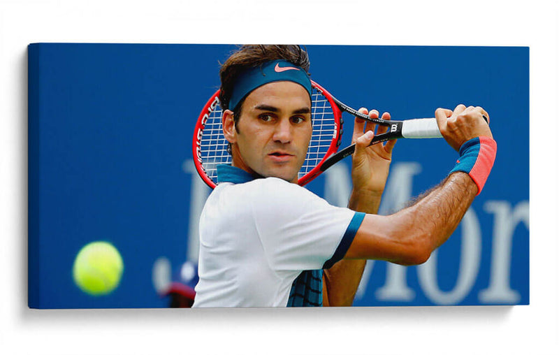 Roger Federer en acción | Cuadro decorativo de Canvas Lab