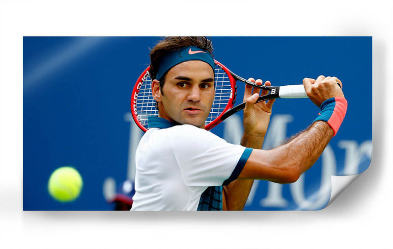 Roger Federer en acción | Cuadro decorativo de Canvas Lab