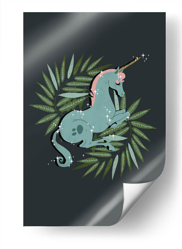 Unicornio azul | Cuadro decorativo de Canvas Lab