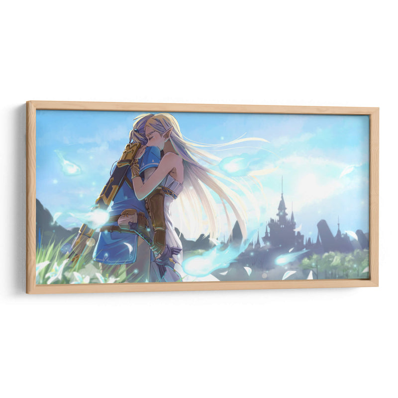 El abrazo de Link y Zelda | Cuadro decorativo de Canvas Lab