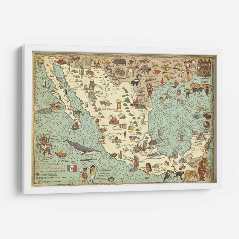 Ilustración de México | Cuadro decorativo de Canvas Lab