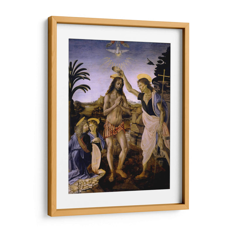 Bautismo de Jesús - Leonardo da Vinci | Cuadro decorativo de Canvas Lab