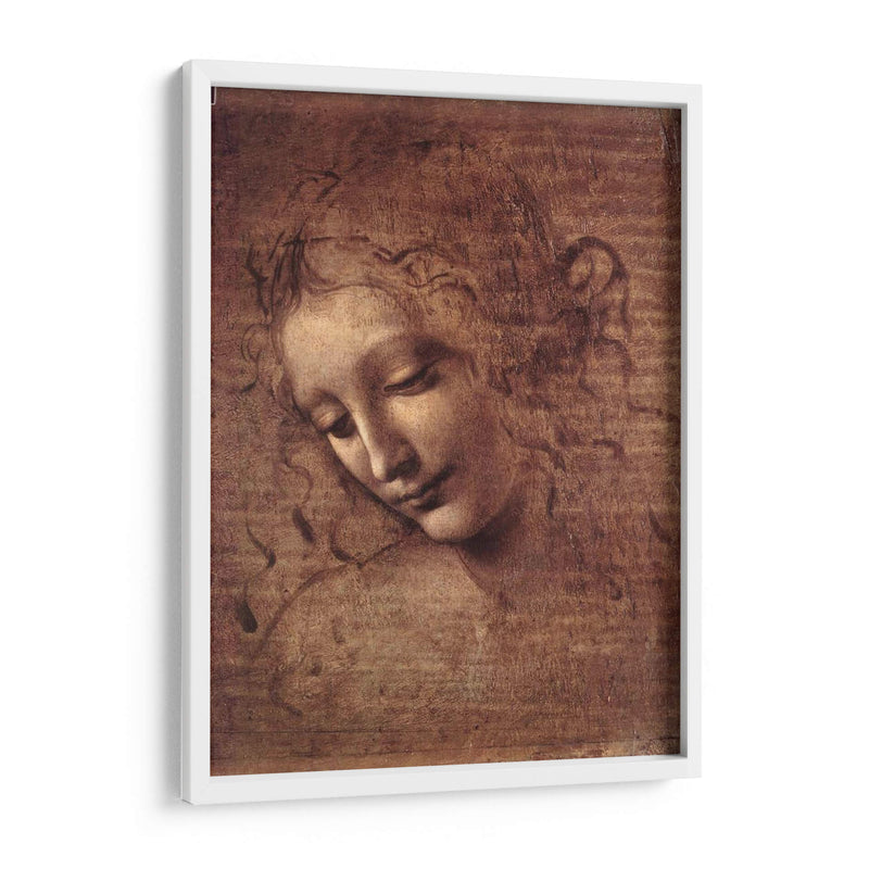 Cabeza de muchacha - Leonardo da Vinci | Cuadro decorativo de Canvas Lab