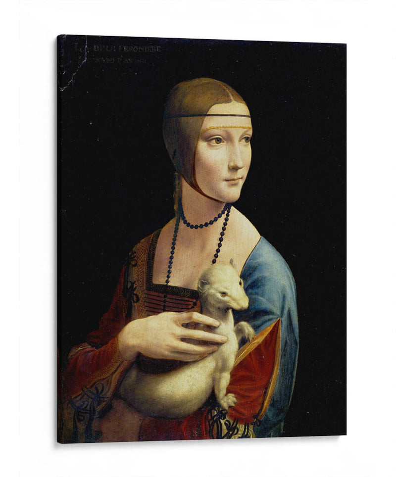 La dama del armiño - Leonardo da Vinci | Cuadro decorativo de Canvas Lab