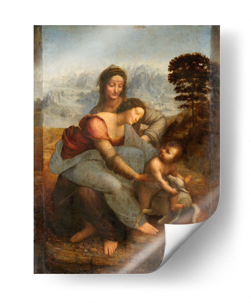 La Virgen, el Niño Jesús y Santa Ana - Leonardo da Vinci | Cuadro decorativo de Canvas Lab
