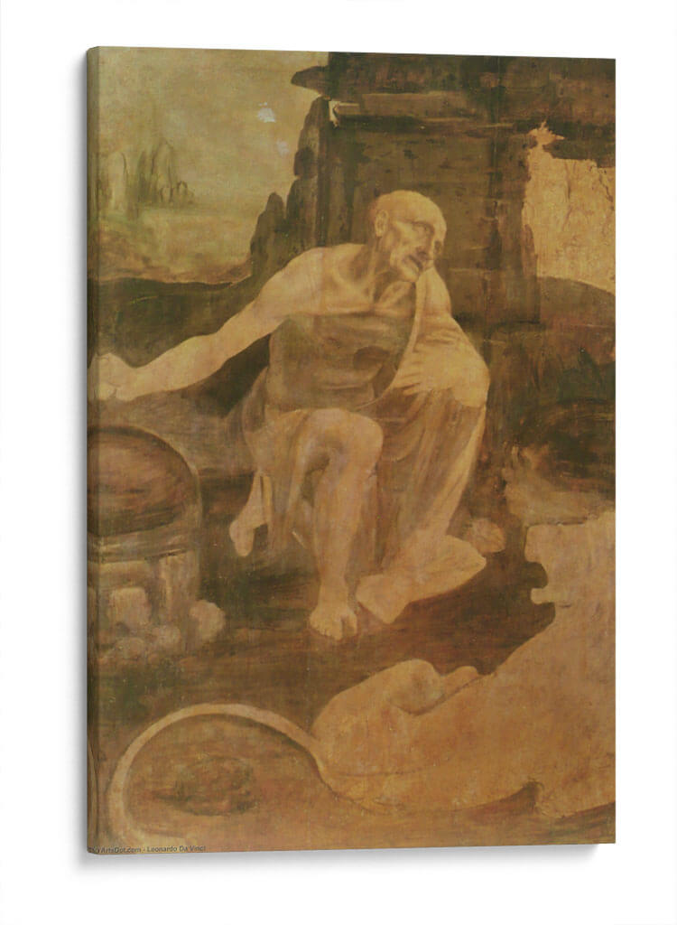 San Jerónimo - Leonardo da Vinci | Cuadro decorativo de Canvas Lab