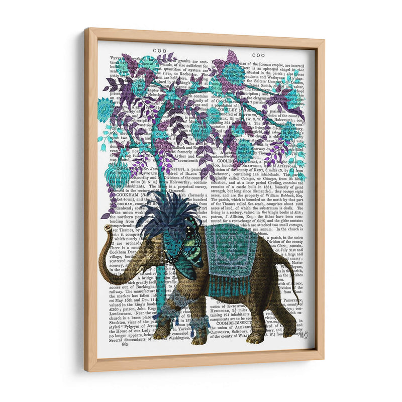 Niraj Elefante, Árbol Azul - Fab Funky | Cuadro decorativo de Canvas Lab