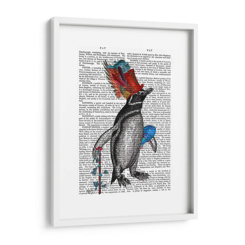 Impresión De Libros De Pingüinos Y Sombrero De Pescado - Fab Funky | Cuadro decorativo de Canvas Lab