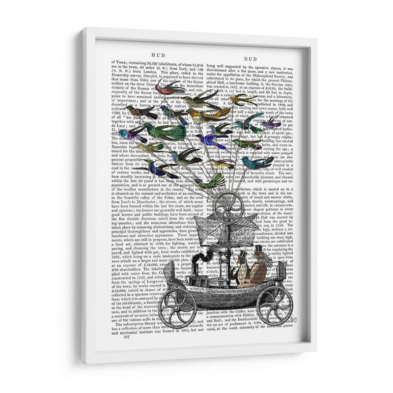 Impresión De Libro De Bote De Aves - Fab Funky | Cuadro decorativo de Canvas Lab
