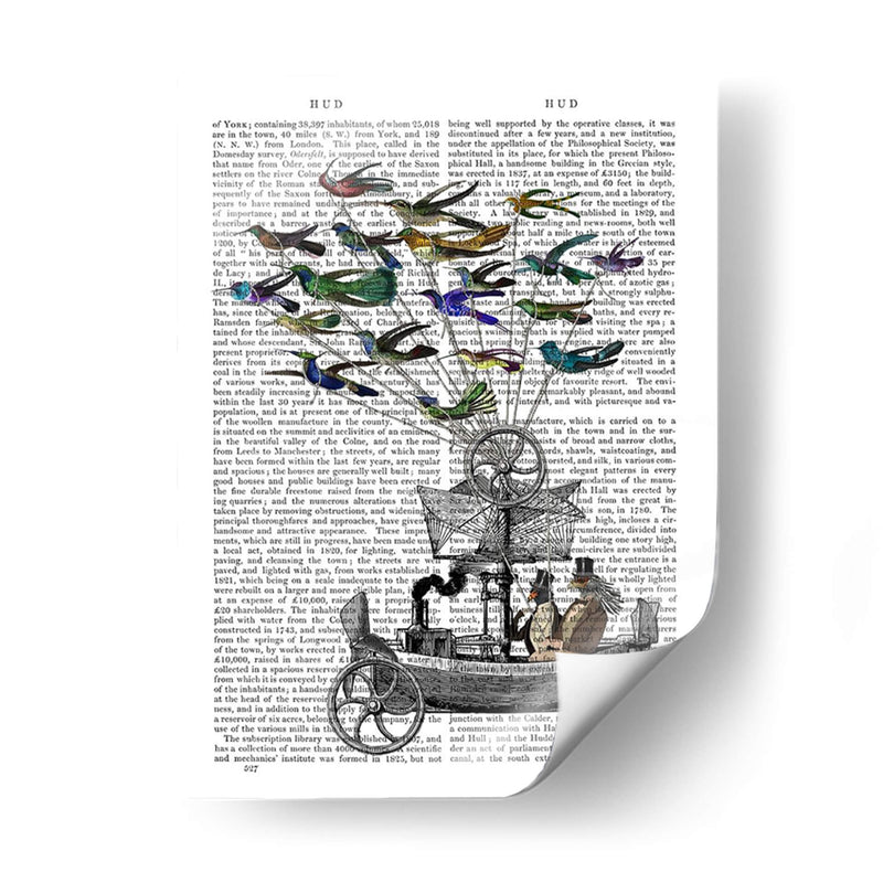Impresión De Libro De Bote De Aves - Fab Funky | Cuadro decorativo de Canvas Lab