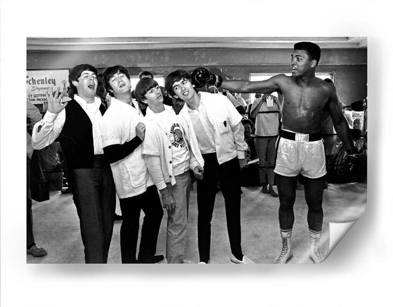 The Beatles con Muhammad Ali | Cuadro decorativo de Canvas Lab