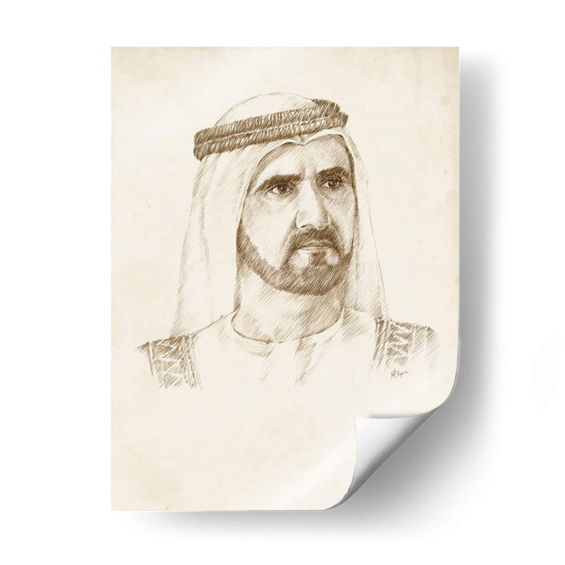 Sheikh Mohammed Bin Rashid Al Maktoum - Ethan Harper | Cuadro decorativo de Canvas Lab