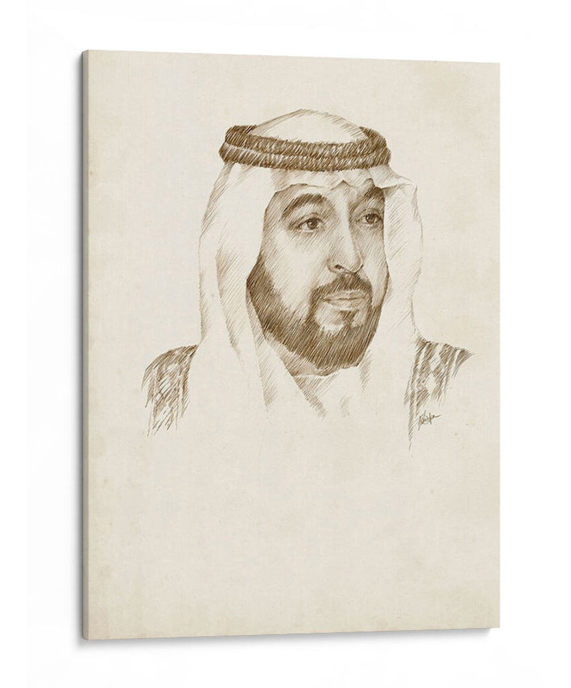 Sheikh Khalifa Bin Zayed Al Nahyan - Ethan Harper | Cuadro decorativo de Canvas Lab