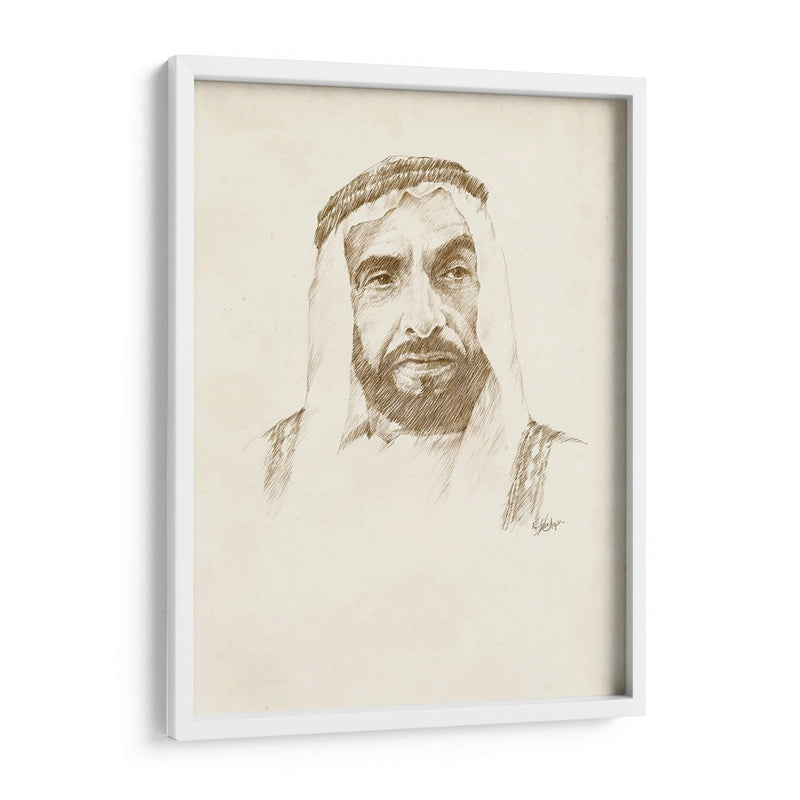 Tarde Sheikh Zayed Bin Sultan Al Nahyan - Ethan Harper | Cuadro decorativo de Canvas Lab