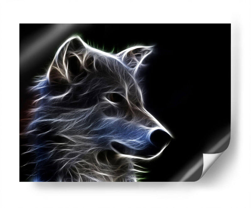 Lobo eléctrico | Cuadro decorativo de Canvas Lab