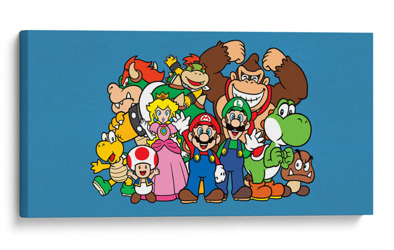Mario y sus Amigos | Cuadro decorativo de Canvas Lab