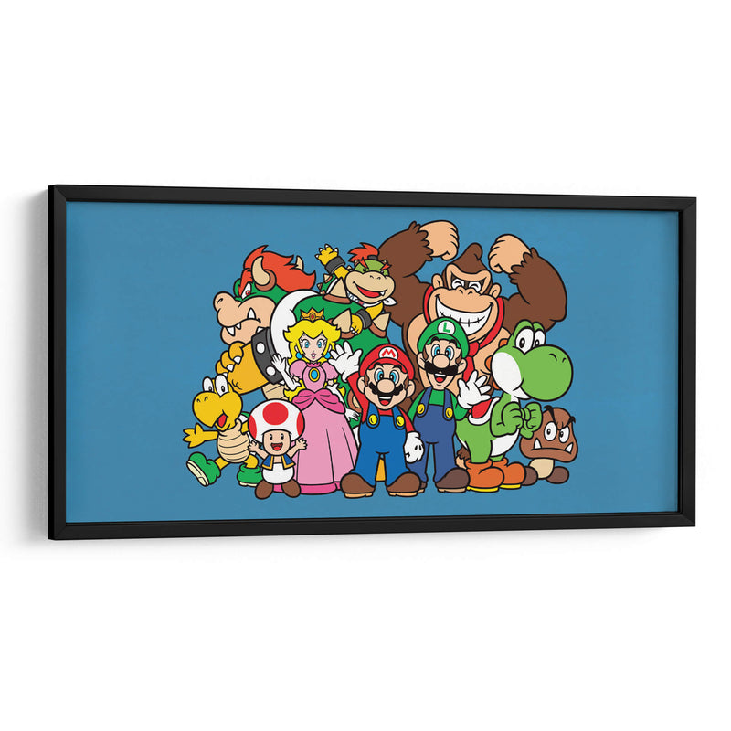 Mario y sus Amigos | Cuadro decorativo de Canvas Lab