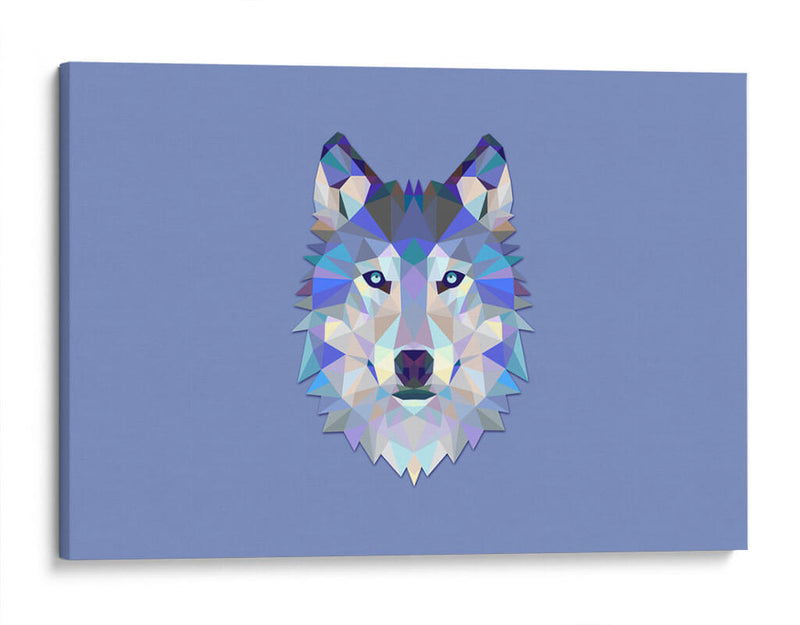 Lobo geométrico | Cuadro decorativo de Canvas Lab