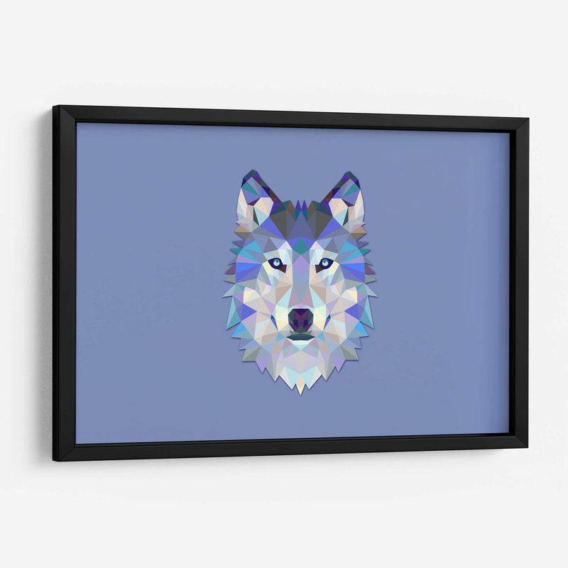 Lobo geométrico | Cuadro decorativo de Canvas Lab