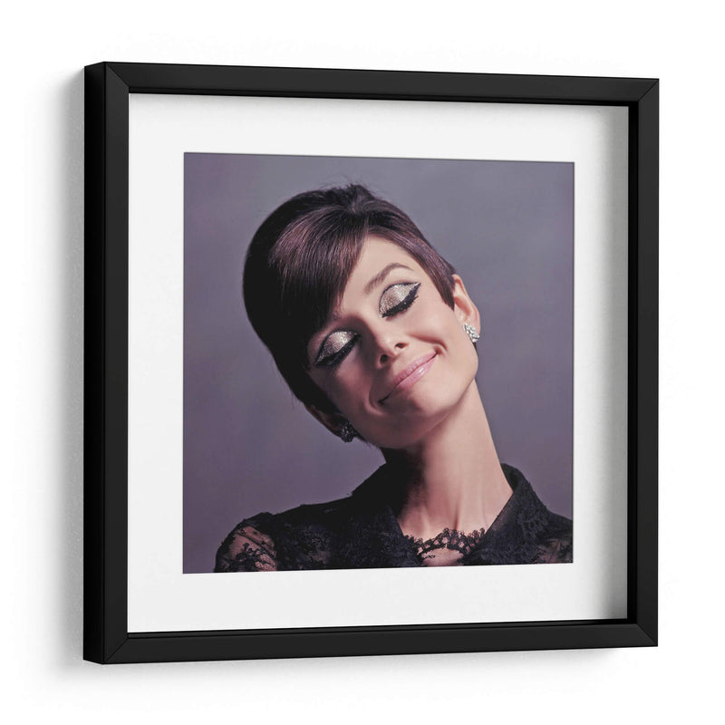 Happy Audrey Hepburn | Cuadro decorativo de Canvas Lab