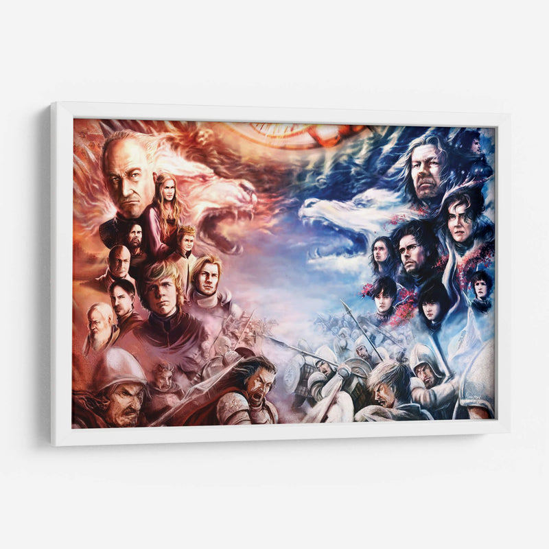 A Song of Starks and Lannisters | Cuadro decorativo de Canvas Lab