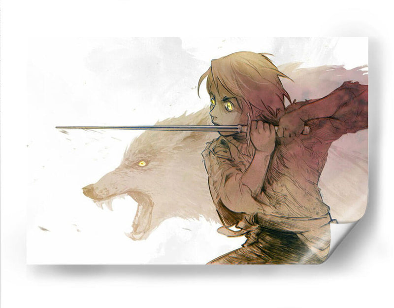 Arya con Nymeria | Cuadro decorativo de Canvas Lab