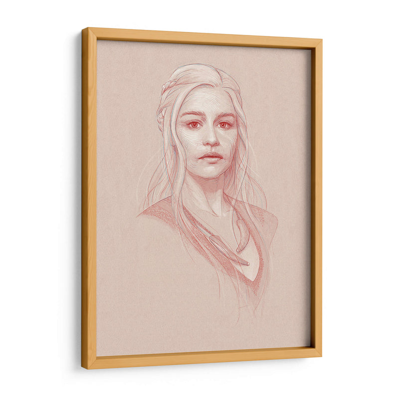 Dibujo de Daenerys Targaryen | Cuadro decorativo de Canvas Lab