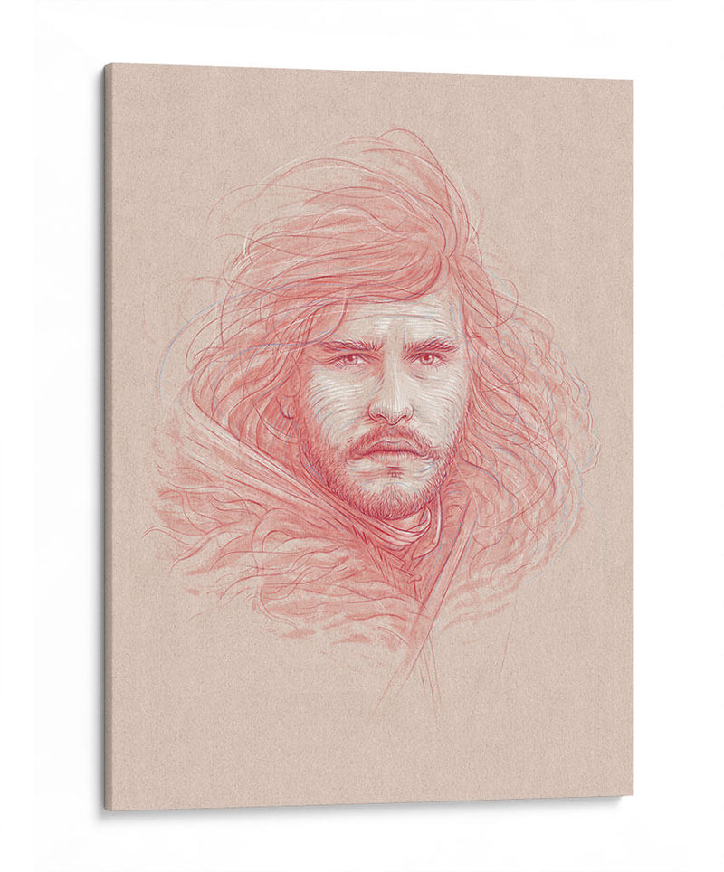 Dibujo de Jon Snow | Cuadro decorativo de Canvas Lab