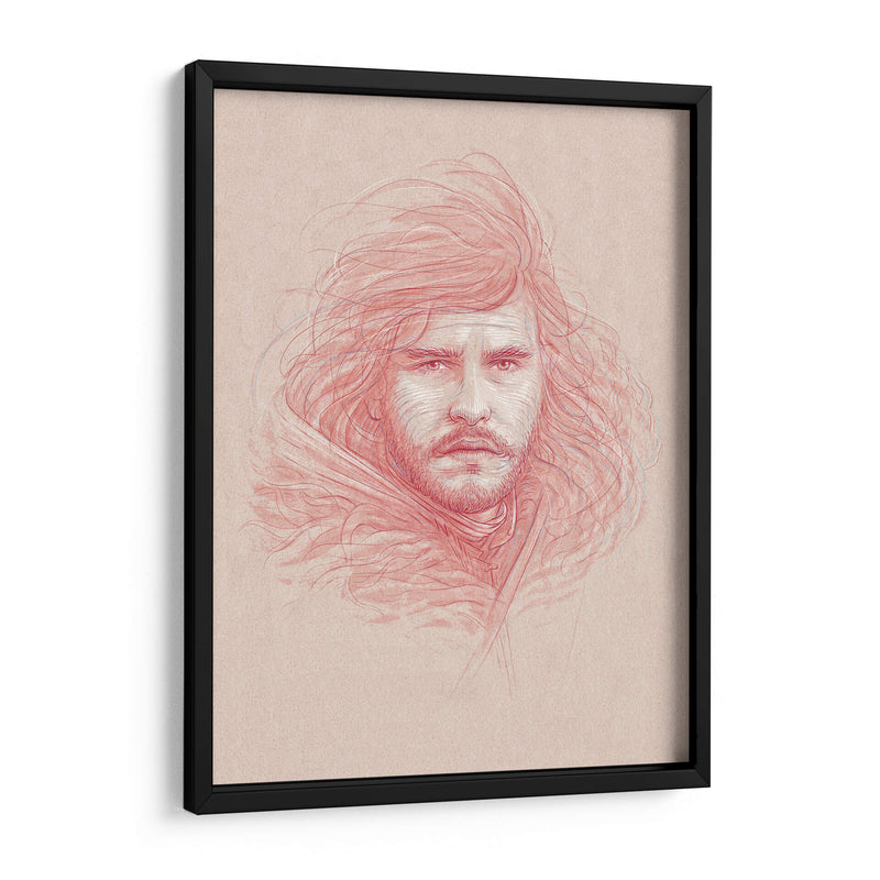 Dibujo de Jon Snow | Cuadro decorativo de Canvas Lab