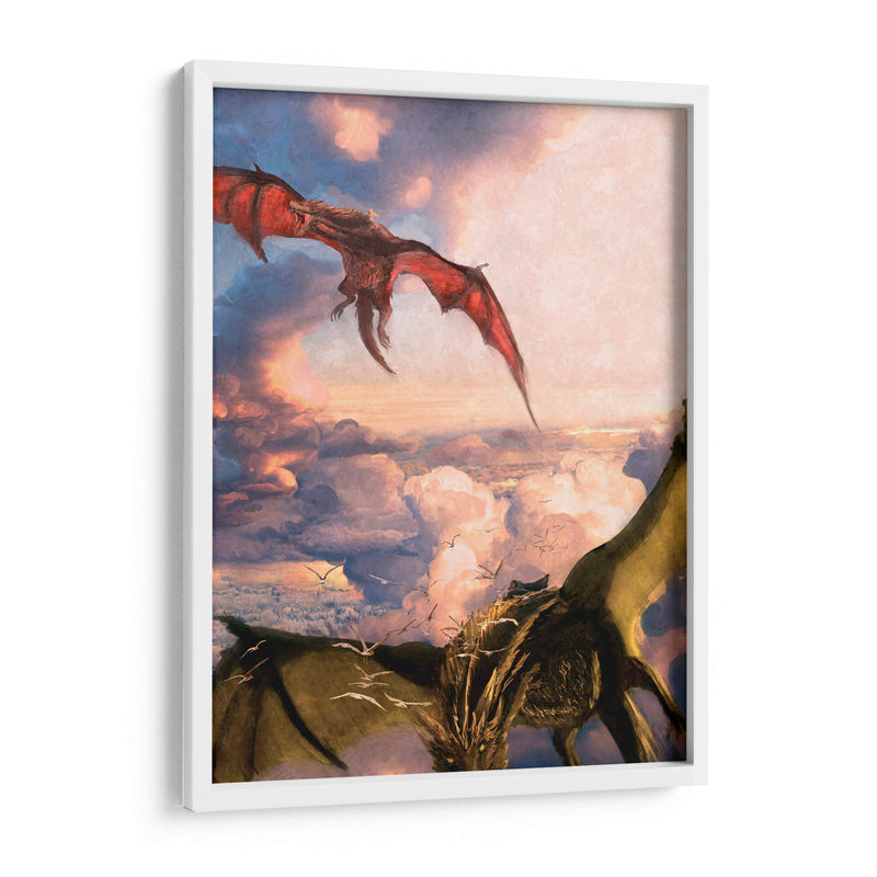 El vuelo de Jon y Daenerys | Cuadro decorativo de Canvas Lab