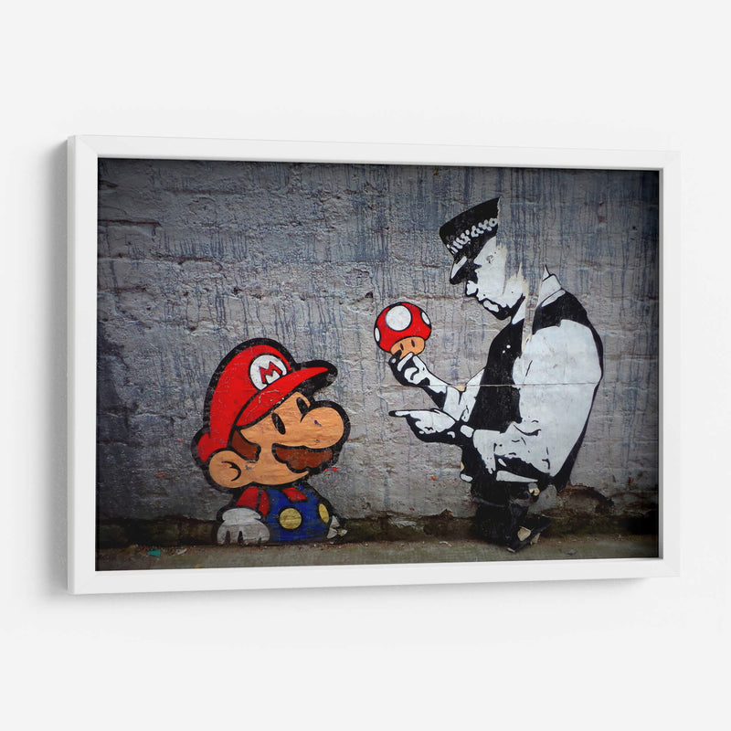 Mario y el Policia | Cuadro decorativo de Canvas Lab