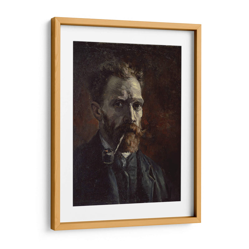 Autorretrato con pipa (1886) - I - Vincent Van Gogh | Cuadro decorativo de Canvas Lab