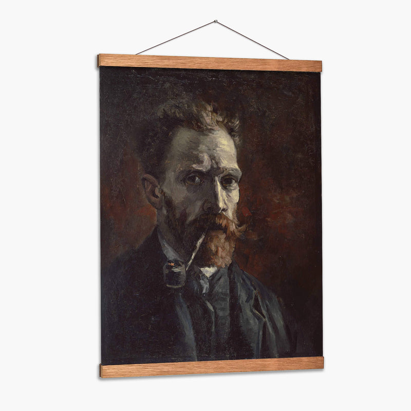 Autorretrato con pipa (1886) - I - Vincent Van Gogh | Cuadro decorativo de Canvas Lab