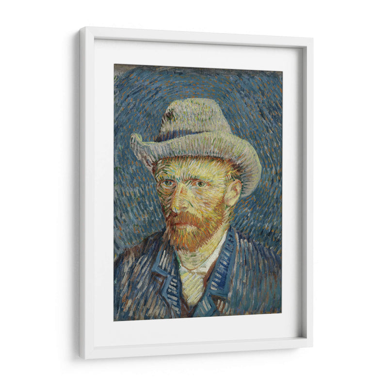 Autorretrato con sombrero de fieltro gris (1887) - II - Vincent Van Gogh | Cuadro decorativo de Canvas Lab