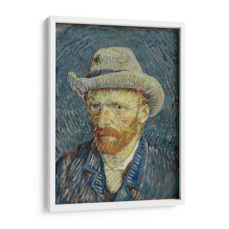 Autorretrato con sombrero de fieltro gris (1887) - II - Vincent Van Gogh | Cuadro decorativo de Canvas Lab