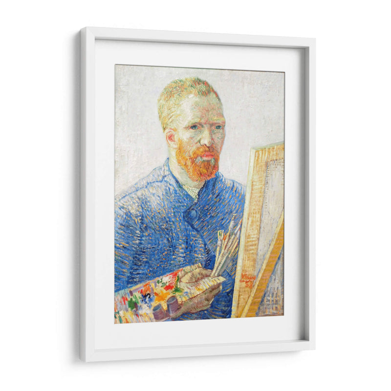 Autorretrato al caballete - Vincent Van Gogh | Cuadro decorativo de Canvas Lab