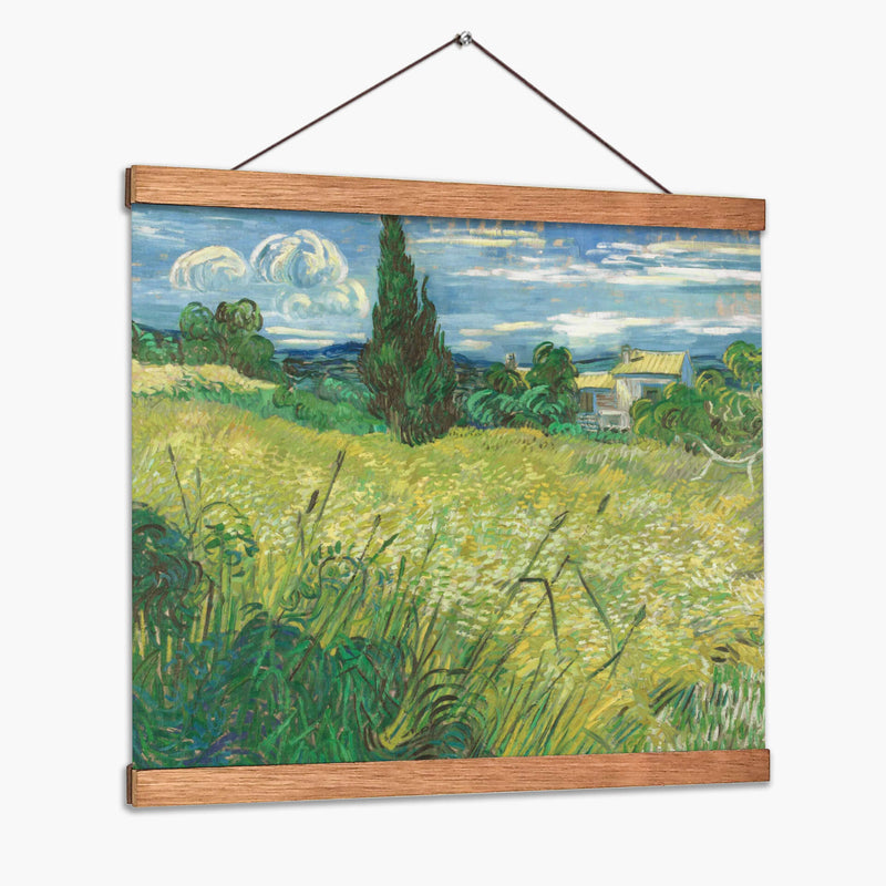Trigal verde con ciprés - Vincent Van Gogh | Cuadro decorativo de Canvas Lab