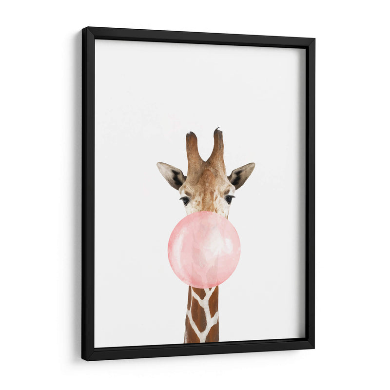 Giraffe Bubble Gum | Cuadro decorativo de Canvas Lab