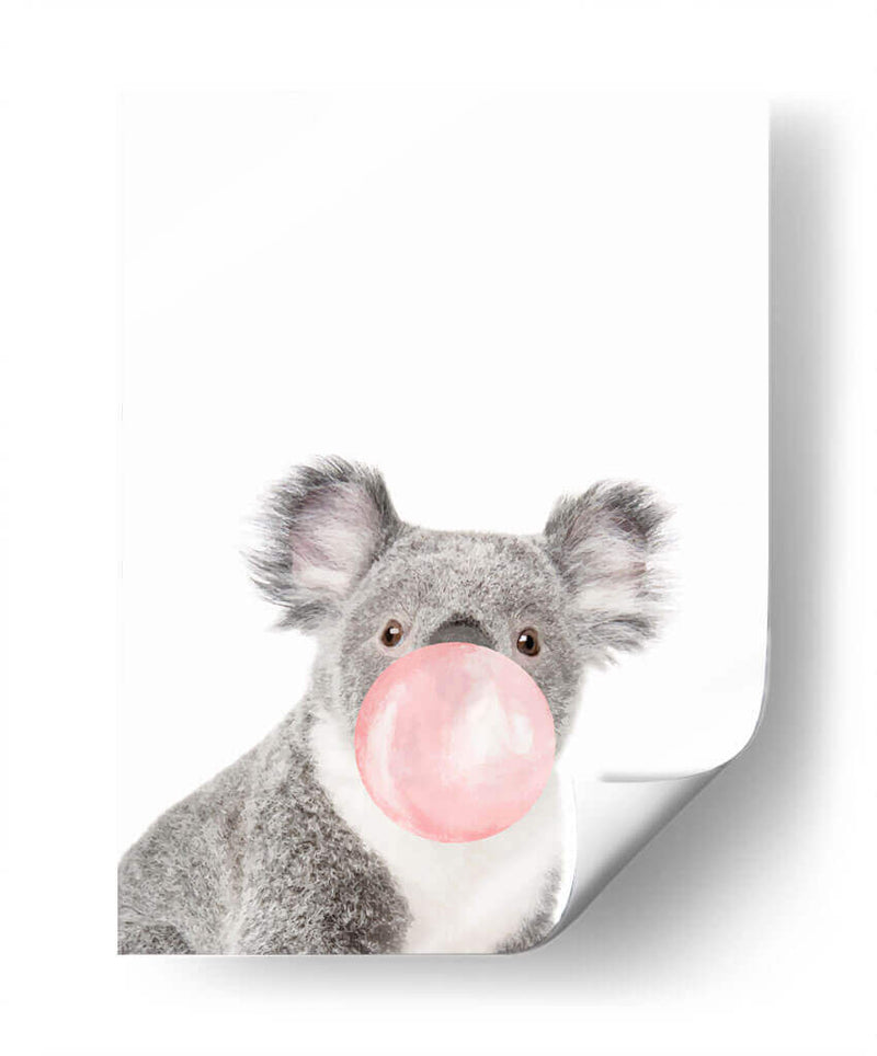 Koala Bubble Gum | Cuadro decorativo de Canvas Lab