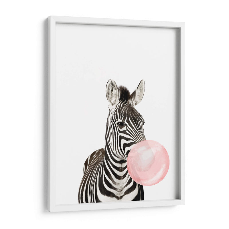 Zebra Bubble Gum | Cuadro decorativo de Canvas Lab