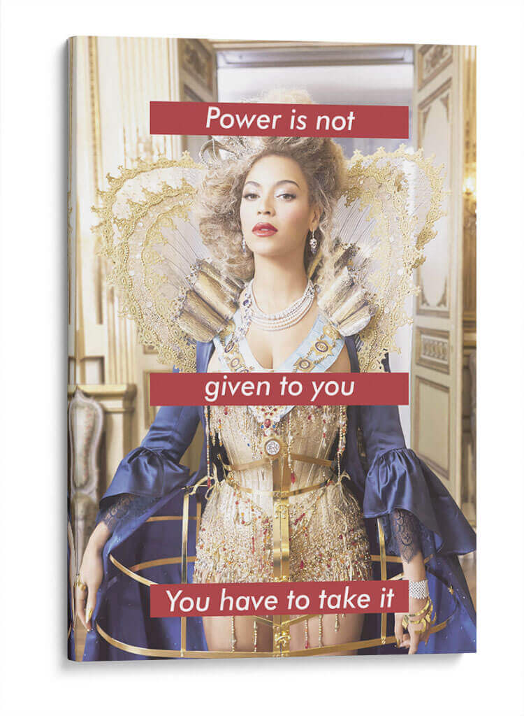 Beyoncé Power | Cuadro decorativo de Canvas Lab