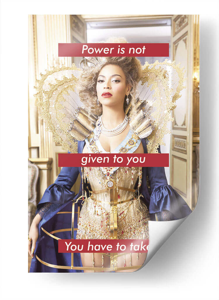 Beyoncé Power | Cuadro decorativo de Canvas Lab