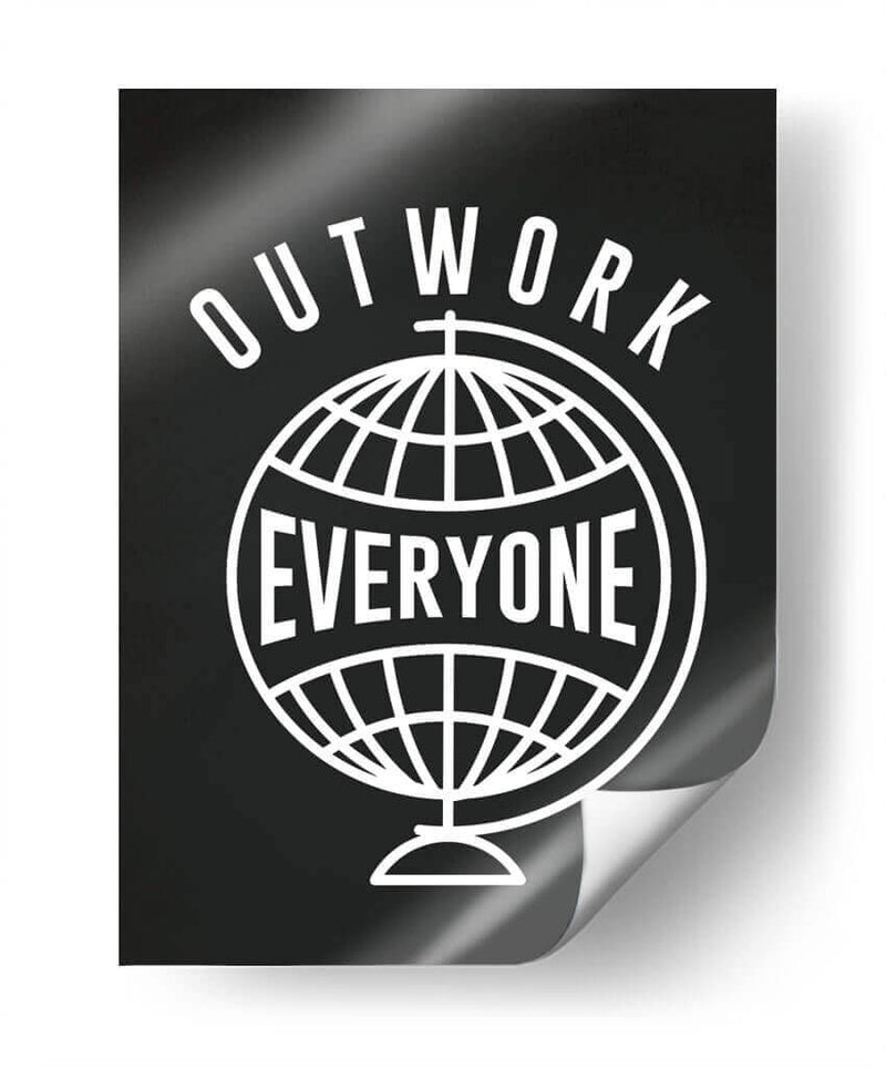 OUTWORK EVERYONE | Cuadro decorativo de Canvas Lab