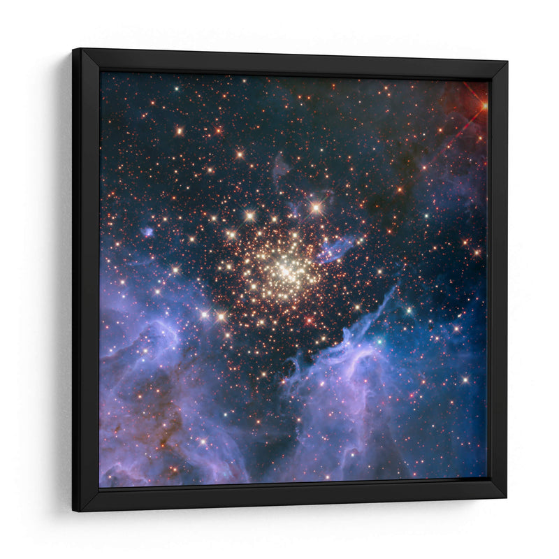 Cúmulo estelar con pirotecnias celestiales | Cuadro decorativo de Canvas Lab