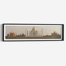 Taj Mahal en panorama | Cuadro decorativo de Canvas Lab