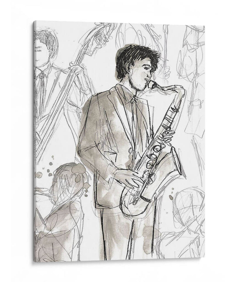 Sketchbook De Jazz I - June Erica Vess | Cuadro decorativo de Canvas Lab