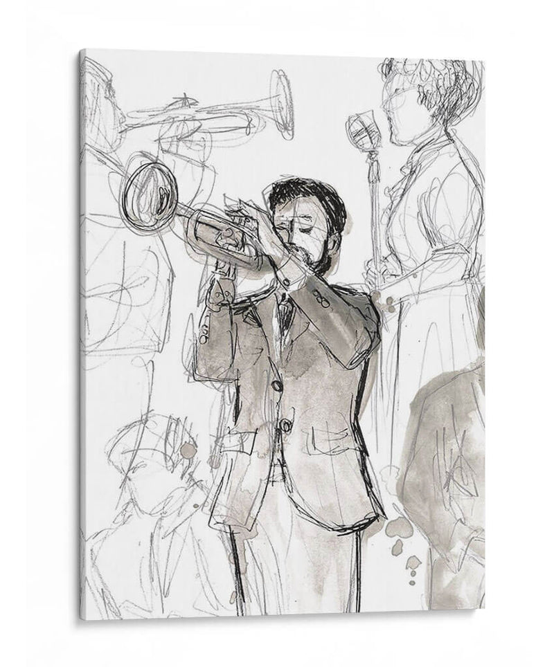 Sketchbook De Jazz Ii - June Erica Vess | Cuadro decorativo de Canvas Lab