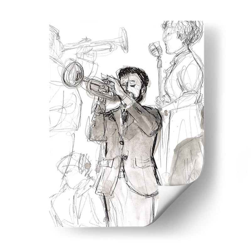 Sketchbook De Jazz Ii - June Erica Vess | Cuadro decorativo de Canvas Lab