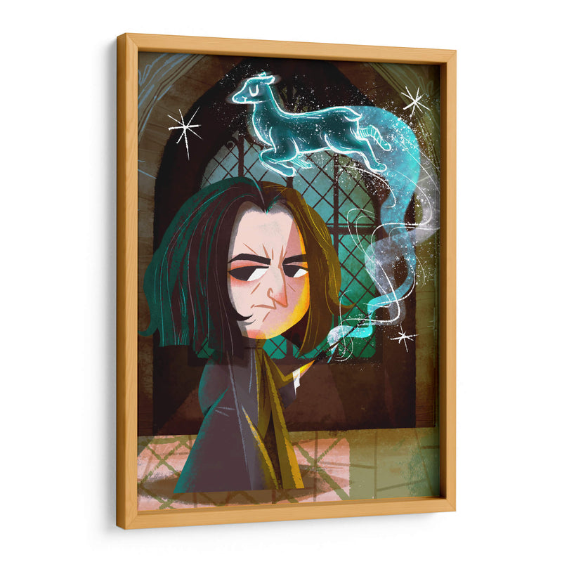 Ilustración de Snape y su patronus | Cuadro decorativo de Canvas Lab