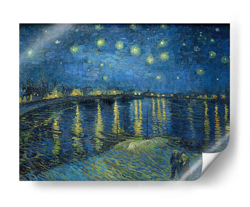 Noche estrellada sobre el Ródano - Vincent Van Gogh | Cuadro decorativo de Canvas Lab